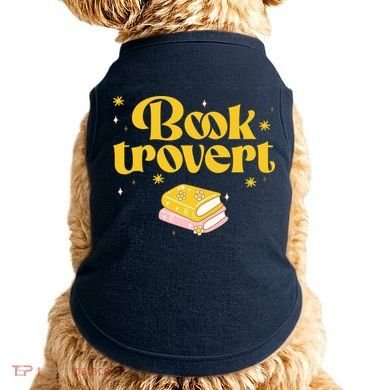 Booktrovert Funny Book Lover Reading Doggie Tank