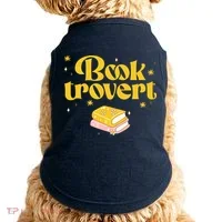 Booktrovert Funny Book Lover Reading Doggie Tank thumb 0