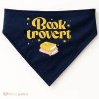 Booktrovert Funny Book Lover Reading USA-Made Doggie Bandana thumb 0