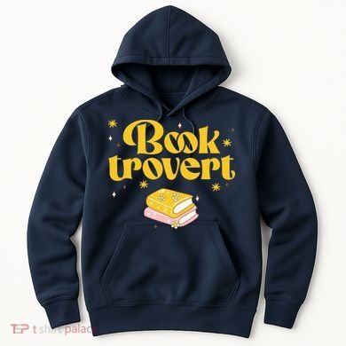 Booktrovert Funny Book Lover Reading Hoodie
