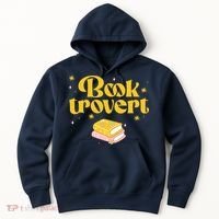 Booktrovert Funny Book Lover Reading Hoodie thumb 0