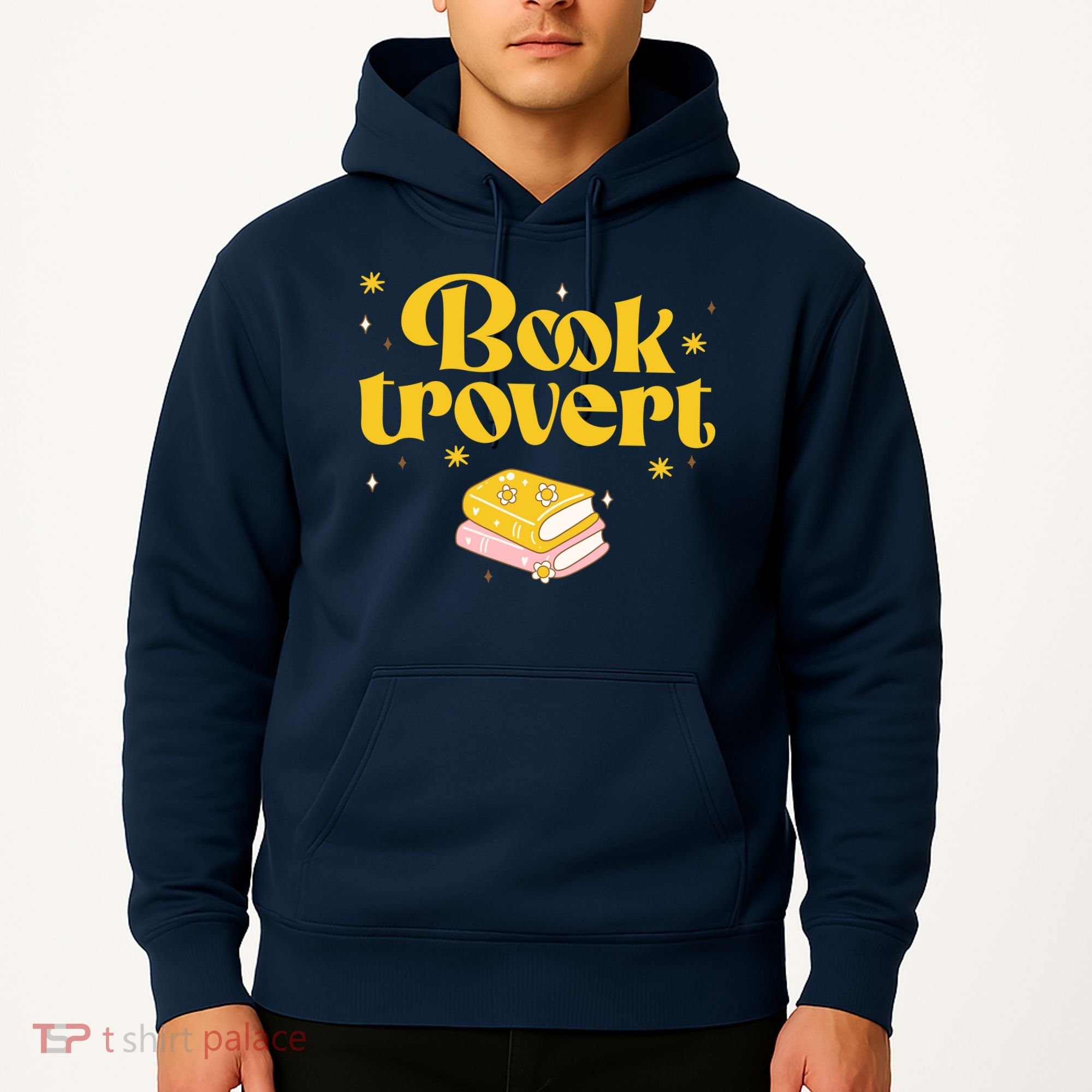 Booktrovert Funny Book Lover Reading Hoodie