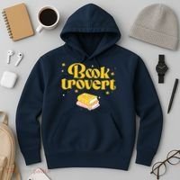 Booktrovert Funny Book Lover Reading Hoodie thumb 3