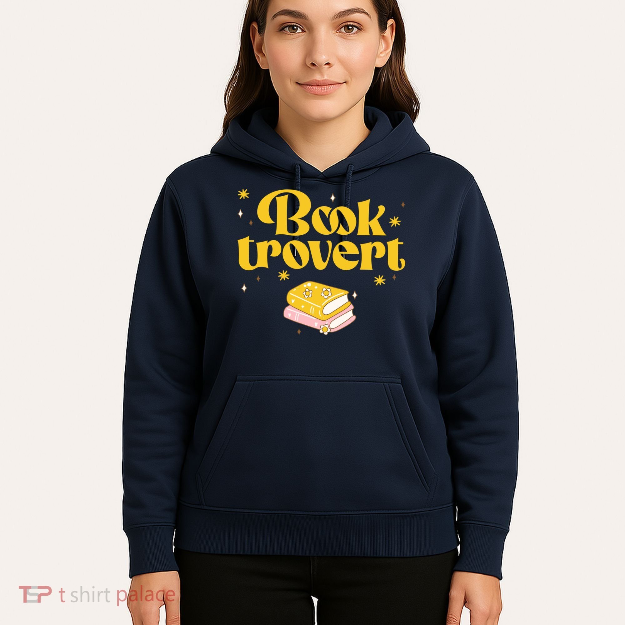Booktrovert Funny Book Lover Reading Hoodie
