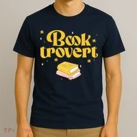 Booktrovert Funny Book Lover Reading T-Shirt thumb 3