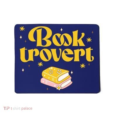 Booktrovert Funny Book Lover Reading Mousepad