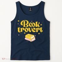 Booktrovert Funny Book Lover Reading Tank Top thumb 2