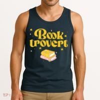 Booktrovert Funny Book Lover Reading Tank Top thumb 3