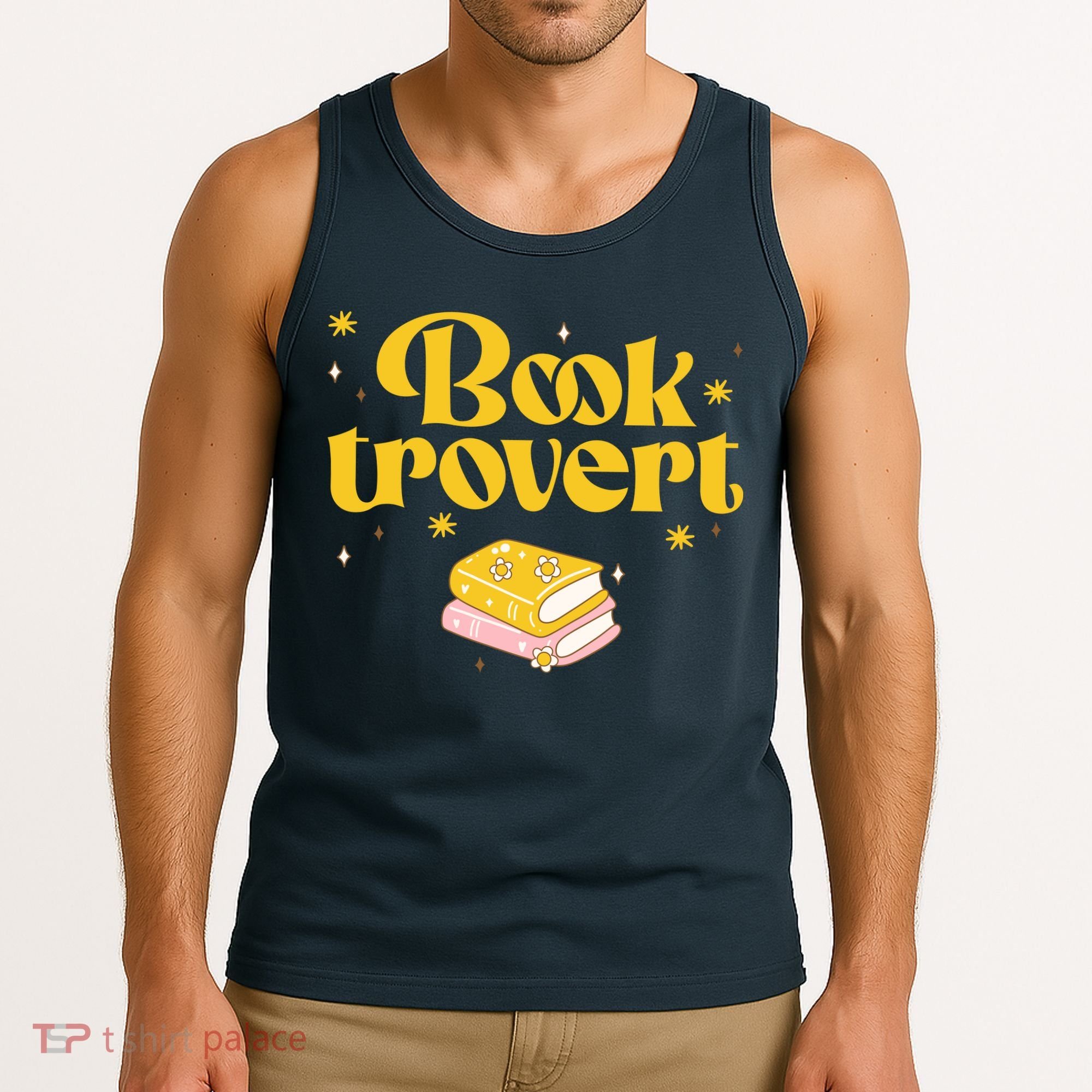 Booktrovert Funny Book Lover Reading Tank Top