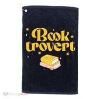 Booktrovert Funny Book Lover Reading Golf Towel thumb 0