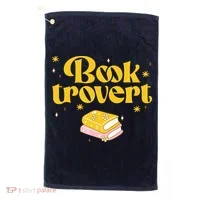 Booktrovert Funny Book Lover Reading Golf Towel thumb 0