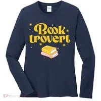 Booktrovert Funny Book Lover Reading Women's Long Sleeve Shirt thumb 0
