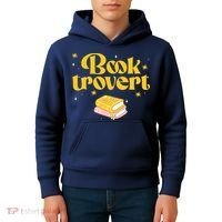 Booktrovert Funny Book Lover Reading Kids Hoodie thumb 4