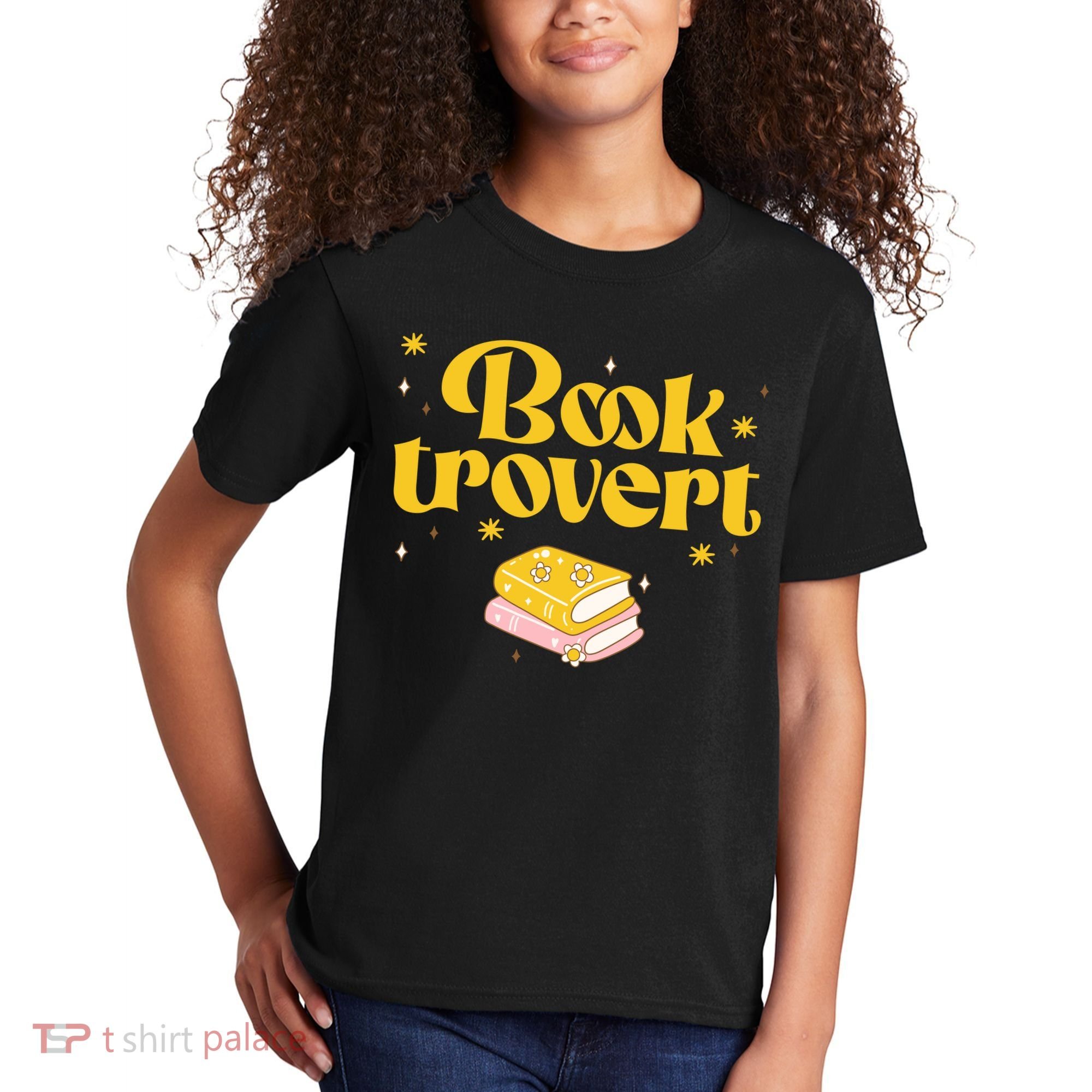 Booktrovert Funny Book Lover Reading Kids T-Shirt