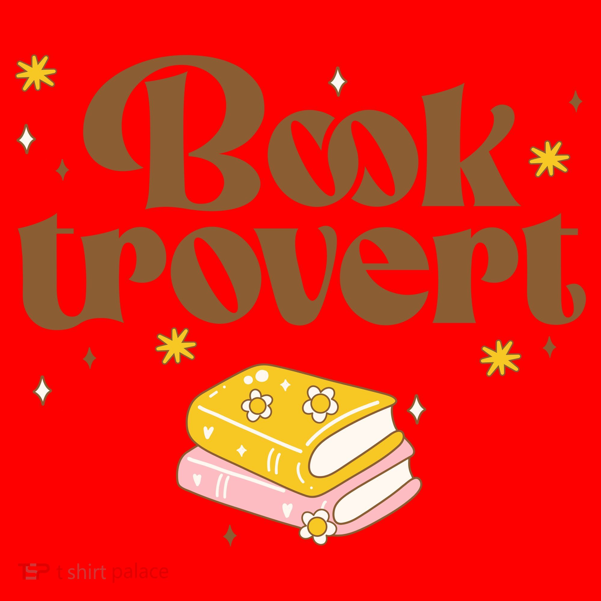 Booktrovert Funny Book Lover Reading Santa Hat