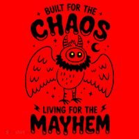Built For Chaos Living For The Mayhem Santa Hat thumb 1