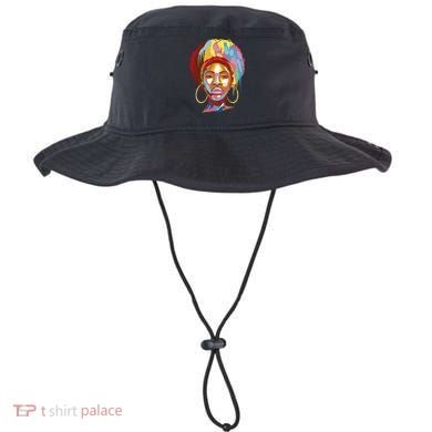 Black Female Color Drip Bucket Hat