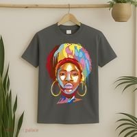 Black Female Color Drip T-Shirt thumb 2