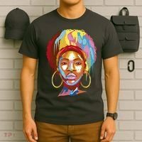 Black Female Color Drip T-Shirt thumb 6