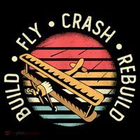 Build Fly Crash Rebuild Model Airplane Pilot Retro RC Plane Women's Hoodie thumb 2