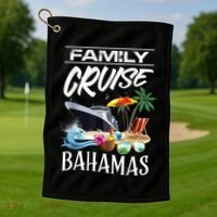 Bahamas Family Cruise Vacation Trip Golf Towel thumb 1