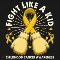 Boxing Fight Childhood Cancer Awareness USA-Made Doggie Bandana thumb 2