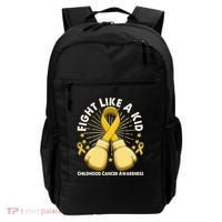 Boxing Fight Childhood Cancer Awareness Backpack thumb 0