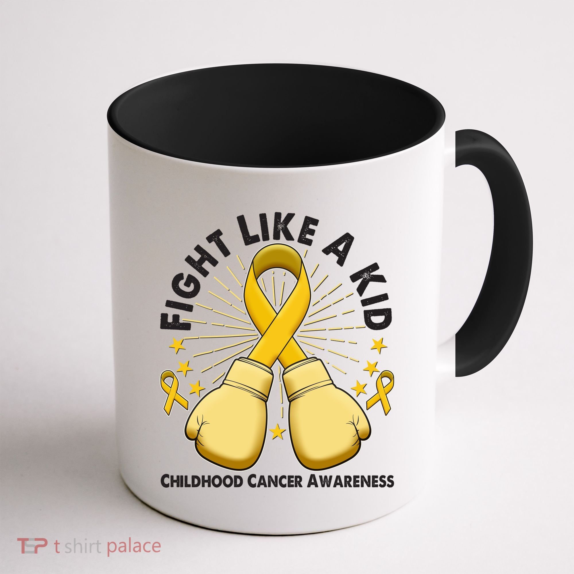 Boxing Fight Childhood Cancer Awareness Coffee Mug