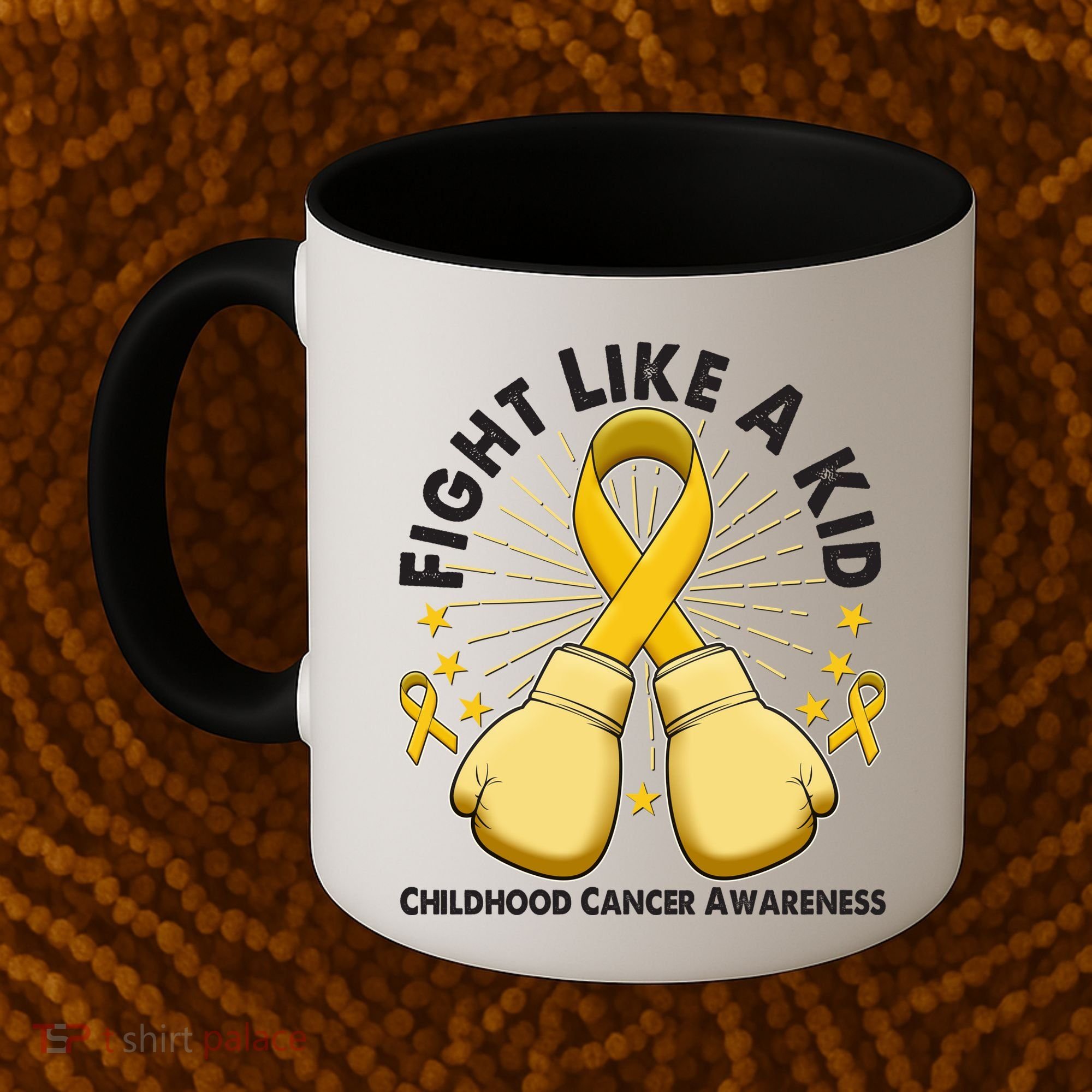 Boxing Fight Childhood Cancer Awareness Coffee Mug
