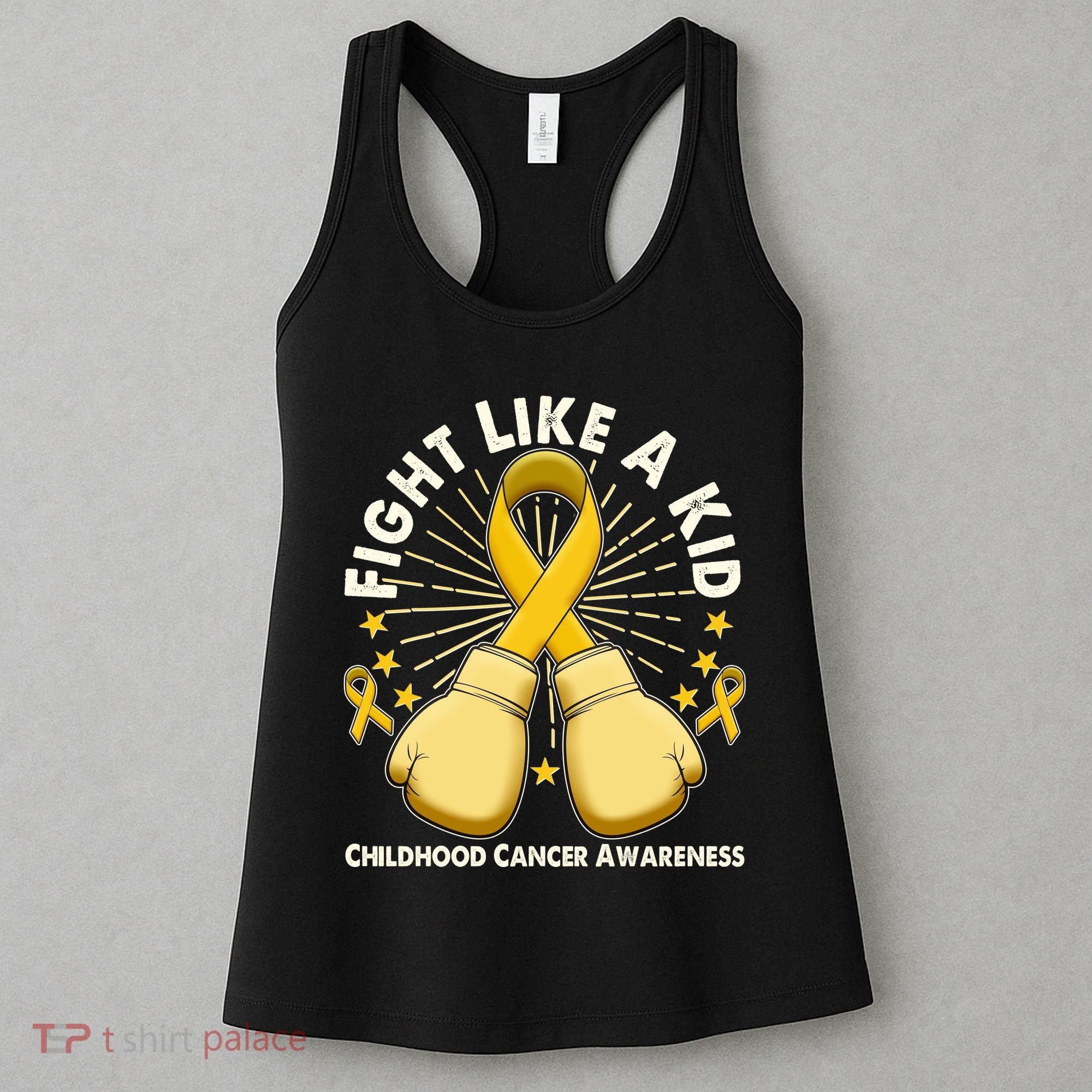 Boxing Fight Childhood Cancer Awareness Women's Tank Top