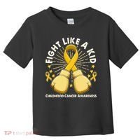 Boxing Fight Childhood Cancer Awareness Toddler T-Shirt thumb 0