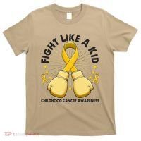 Boxing Fight Childhood Cancer Awareness T-Shirt thumb 0