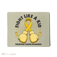 Boxing Fight Childhood Cancer Awareness Mousepad thumb 0