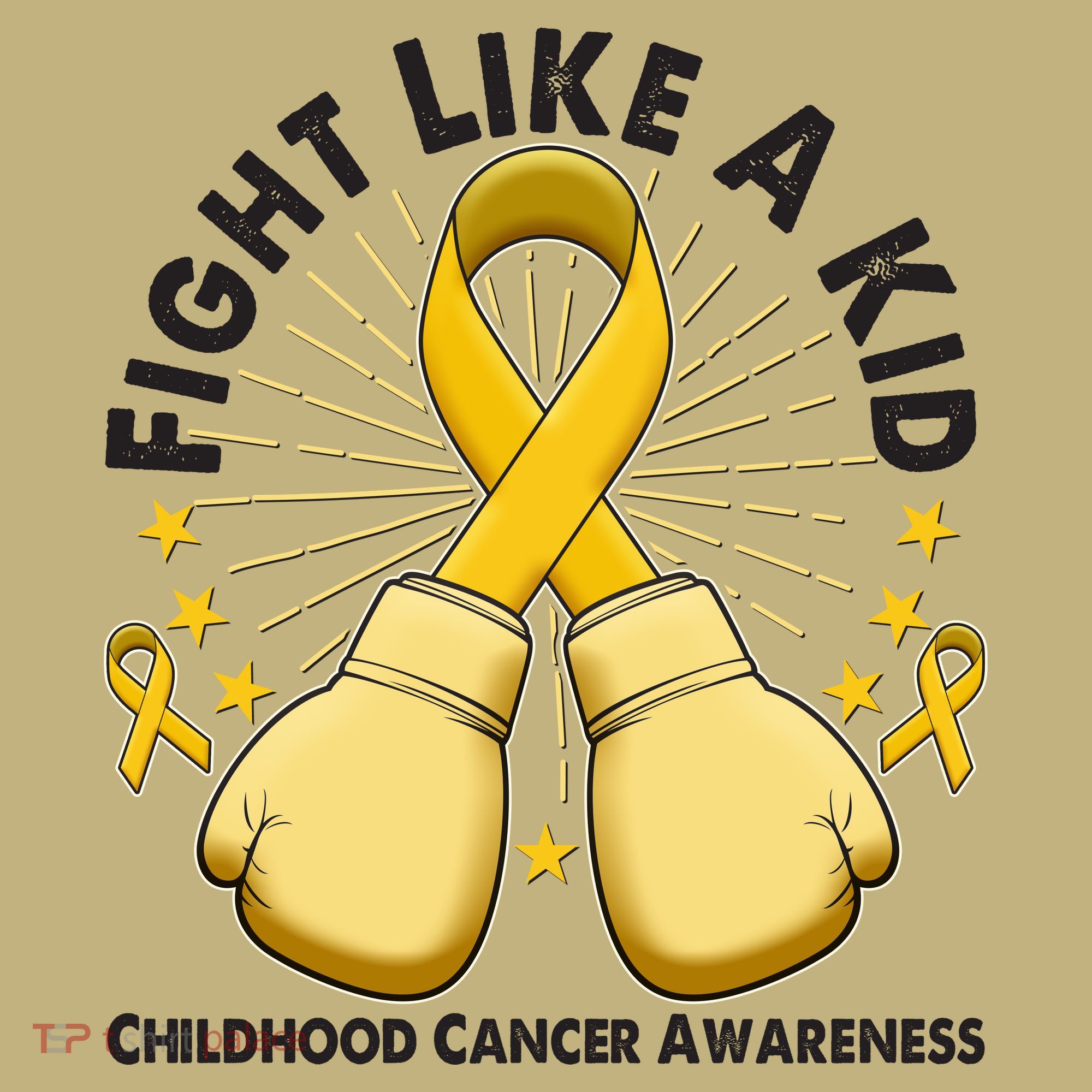 Boxing Fight Childhood Cancer Awareness Mousepad