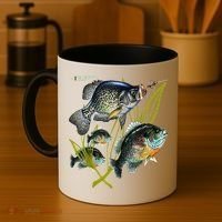 Black Fly Crappie Bluegill Fishing Panfish Flies Jig Coffee Mug thumb 4