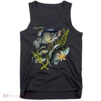 Black Fly Crappie Bluegill Fishing Panfish Flies Jig Tank Top thumb 0
