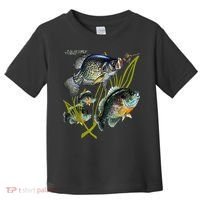 Black Fly Crappie Bluegill Fishing Panfish Flies Jig Toddler T-Shirt thumb 0