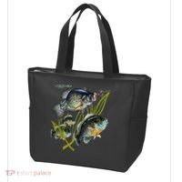 Black Fly Crappie Bluegill Fishing Panfish Flies Jig Tote Bag thumb 3
