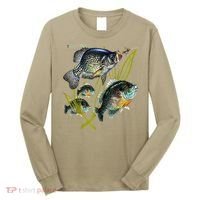 Black Fly Crappie Bluegill Fishing Panfish Flies Jig Long Sleeve Shirt thumb 0