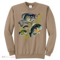 Black Fly Crappie Bluegill Fishing Panfish Flies Jig Sweatshirt thumb 0