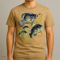 Black Fly Crappie Bluegill Fishing Panfish Flies Jig T-Shirt thumb 3