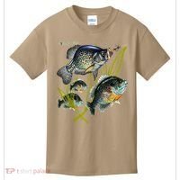 Black Fly Crappie Bluegill Fishing Panfish Flies Jig Kids T-Shirt thumb 0