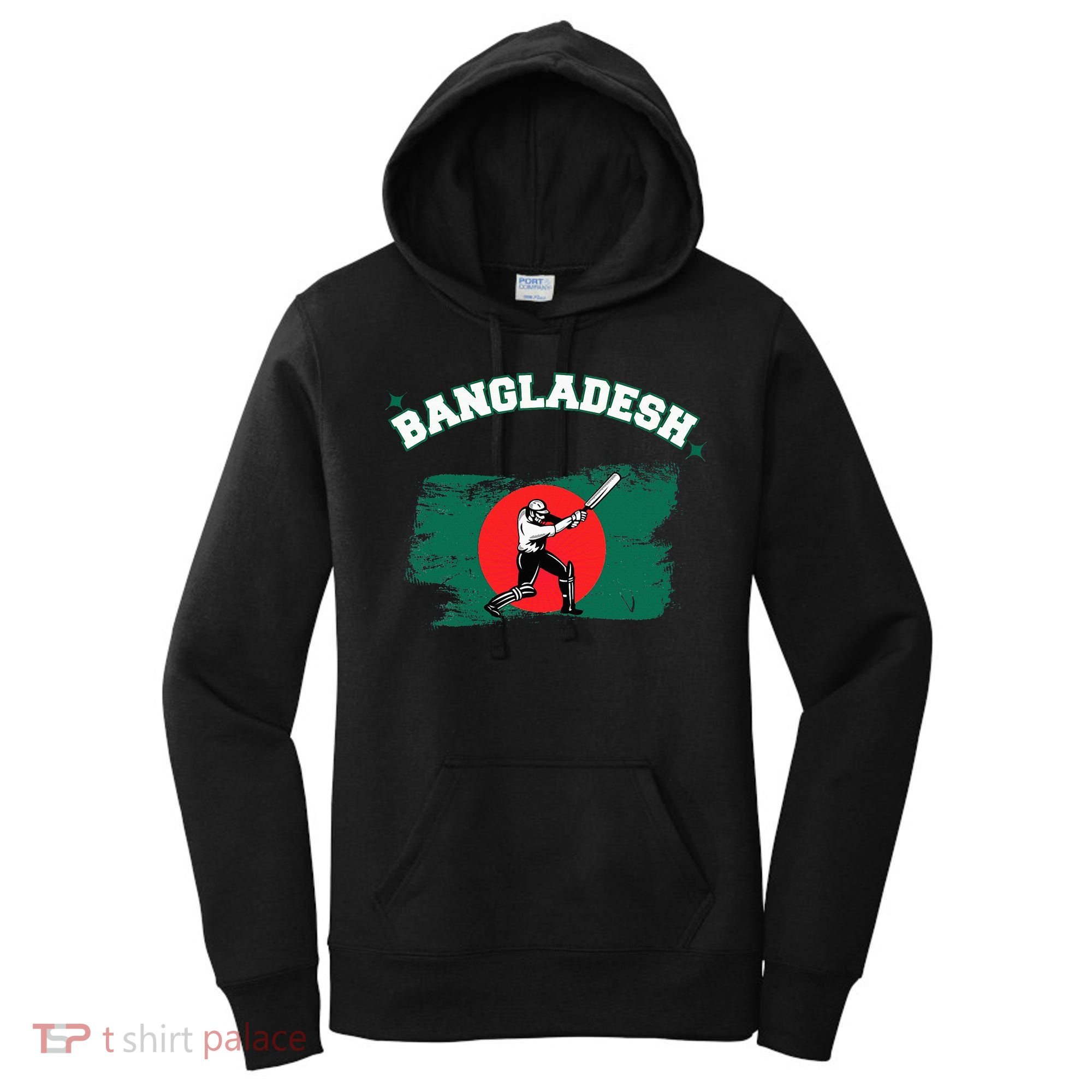 Bangladesh Flag Cricket Jersey Fans Player Women's Hoodie