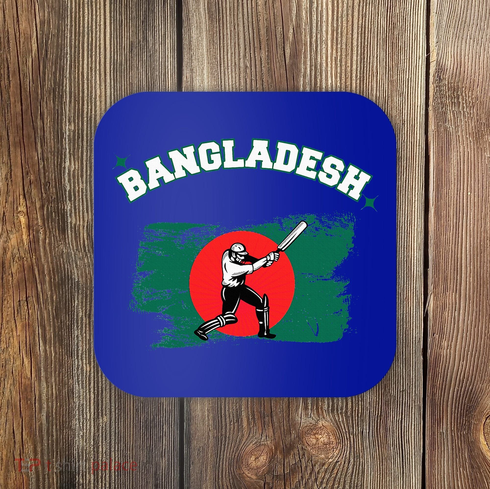 Bangladesh Flag Cricket Jersey Fans Player Coaster
