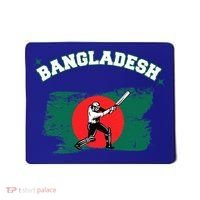Bangladesh Flag Cricket Jersey Fans Player Mousepad thumb 0
