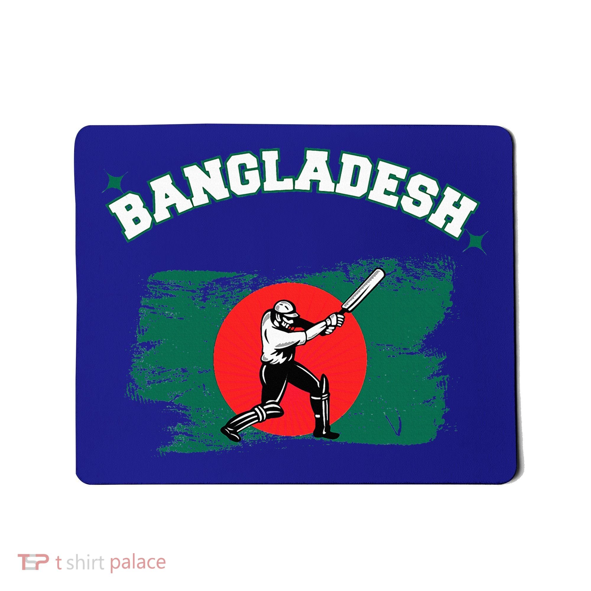 Bangladesh Flag Cricket Jersey Fans Player Mousepad