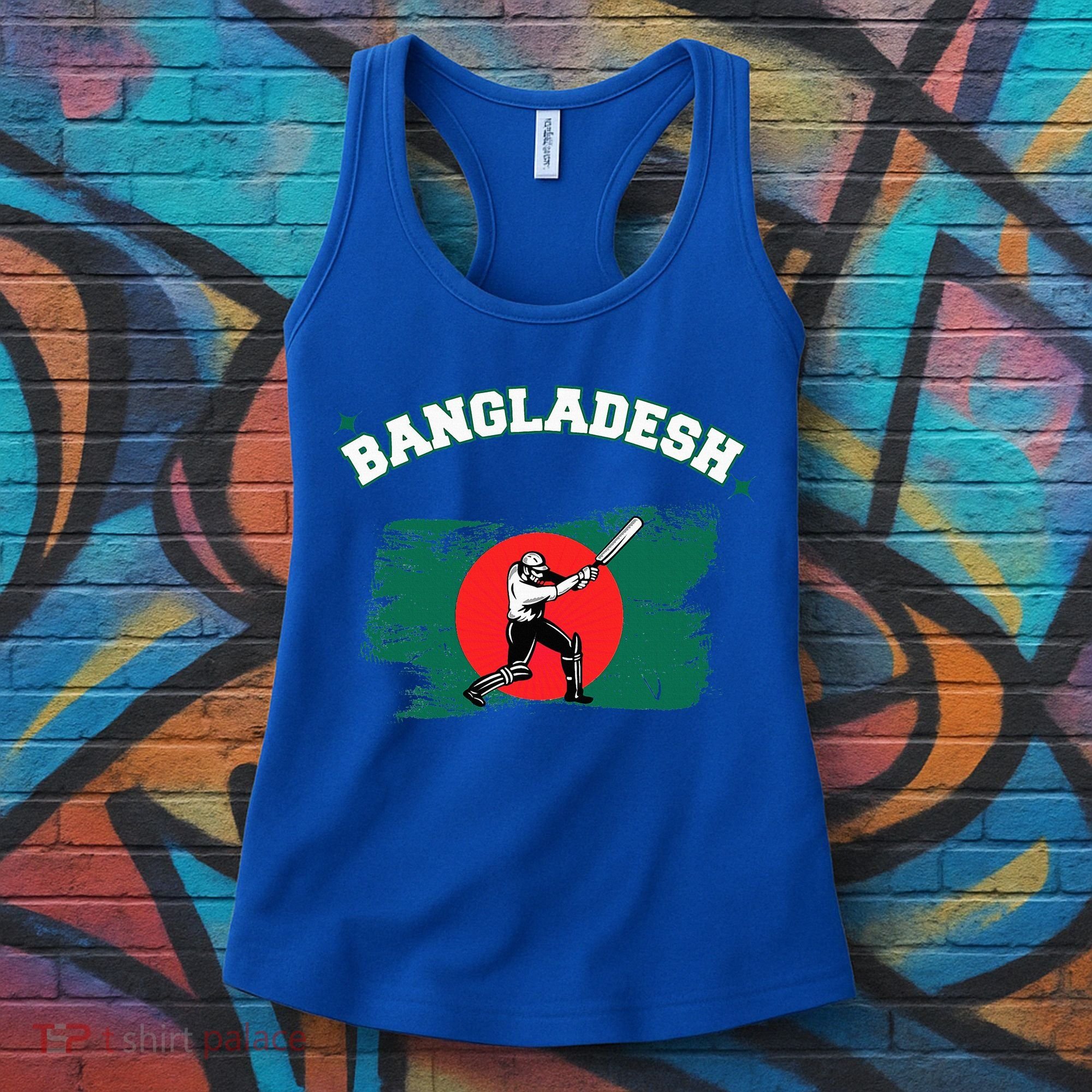 Bangladesh Flag Cricket Jersey Fans Player Women's Tank Top