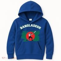 Bangladesh Flag Cricket Jersey Fans Player Kids Hoodie thumb 0