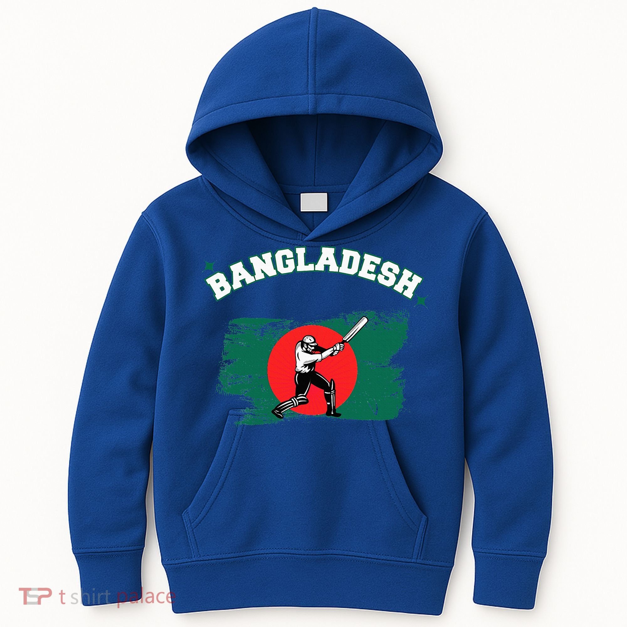 Bangladesh Flag Cricket Jersey Fans Player Kids Hoodie