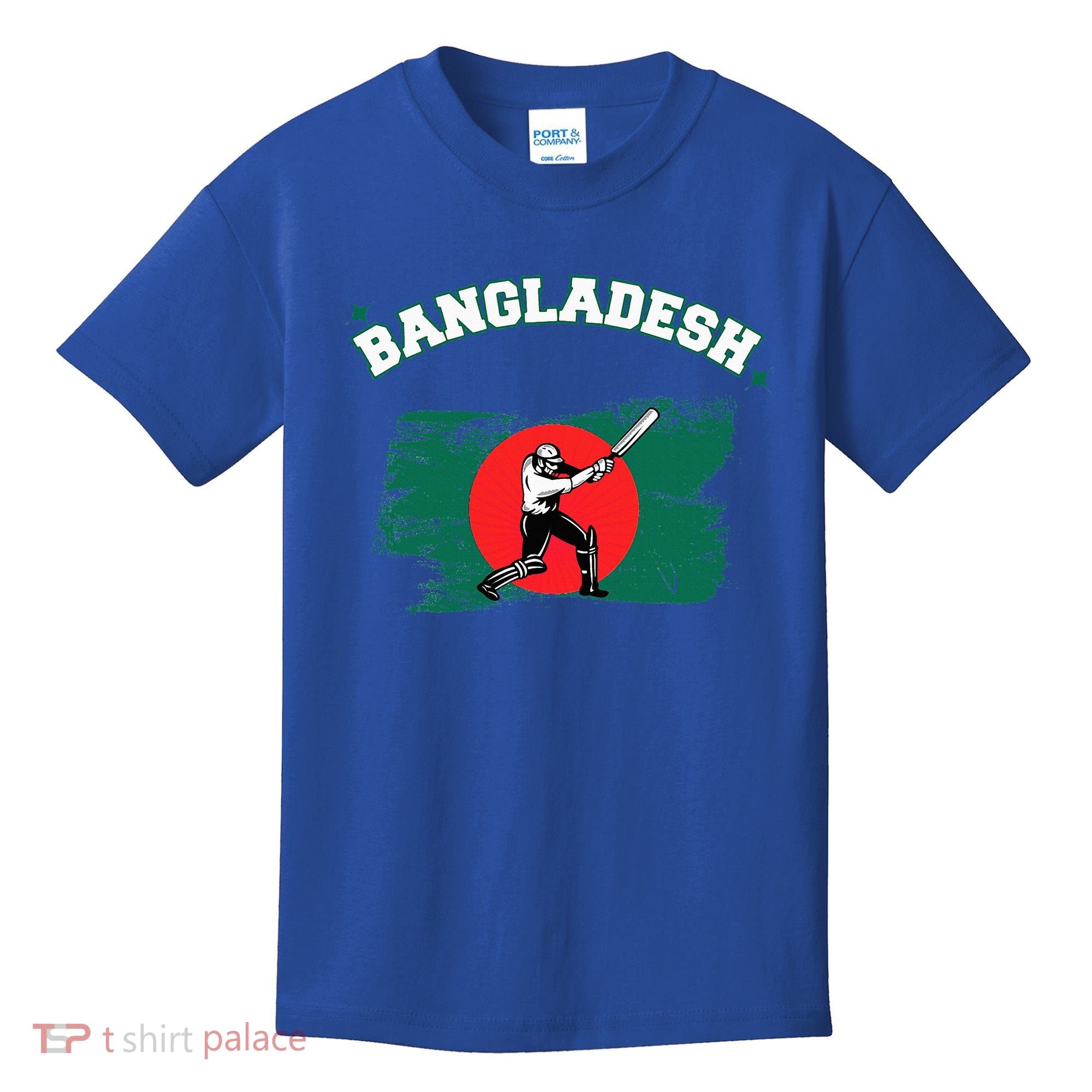 Bangladesh Flag Cricket Jersey Fans Player Kids T-Shirt